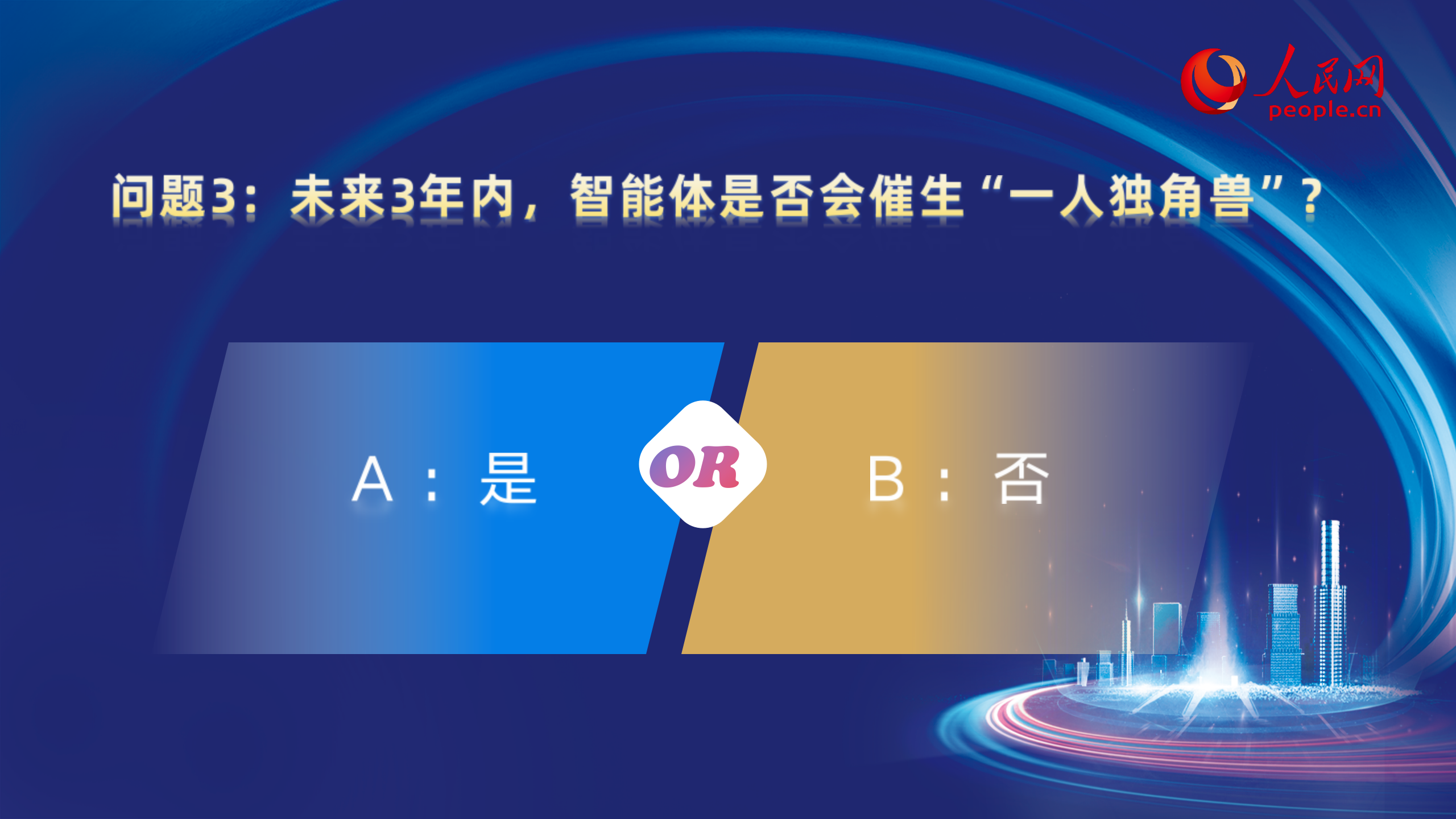 大咖的選擇問題3：未來3年內，智能體是否會催生“一人獨角獸”？